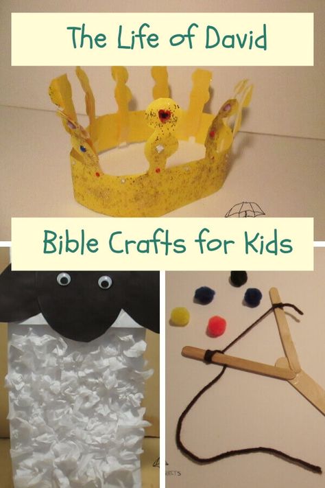 David Bible, King Craft, Godly Play, Children Crafts, Sunday School Crafts For Kids, Preschool Bible, Bible School Crafts, Christian Crafts, Bible Crafts For Kids