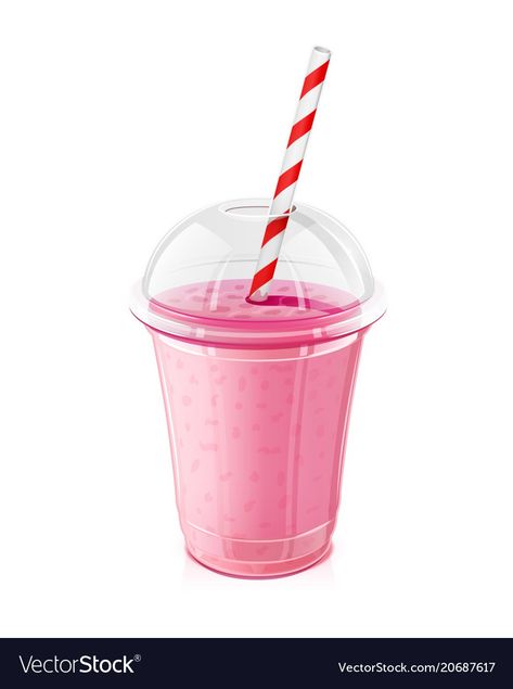 Milkshake Shop, Strawberry Png, Ice Cream Poster, Strawberry Drinks, Fruit Cocktail, Plastic Food Containers, Milk Box, Flat Icons Set, Relax And Unwind