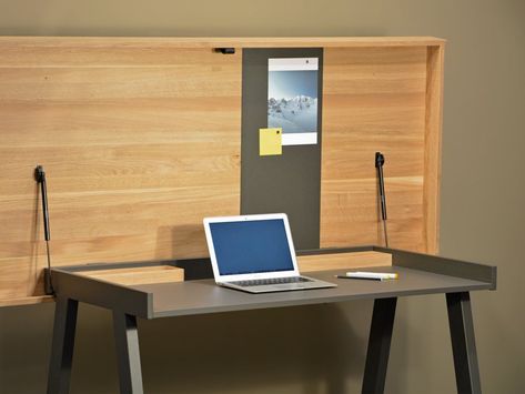 celerina3 Hidden Monitor Desk, Pullout Desk, Van Office, Art Desks, Wfh Office, Hidden Desk, Desk Dining Table, Workstation Desk, Table Foldable