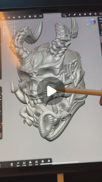 Michael Wong on Instagram: "Part one:Nomad 3D Sculpt Donut Tutorial plus exporting for 3D Printing. In this tutorial, we go over some of my favorite techniques. Exporting your files for 3d printing is extremely easy. Get whatever 3-D printer that you can afford but in this video, I featured one of my favorites the Kobra 3 mulitcolor printer by @anycubicofficial #kobra3 #kobra3combo #anycubic #3dsculpting #nomadsculpt" Nomad Sculpt, 3d Sculpting, My Favorites, 3d Printer, 3d Art, 3d Printing, Printer, My Favorite, On Instagram