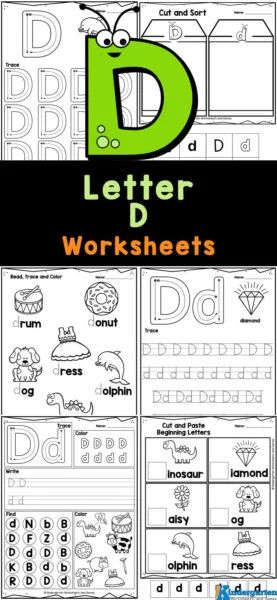 The Letter D Crafts Preschool, Learning The Letter D Preschool, Preschool Letter D Activities, Letter D Activities For Kindergarten, Free Letter D Worksheets Preschool, Letter D Printables Free, Letter D Worksheets Kindergarten, Teaching Letter D Preschool, D Words Preschool