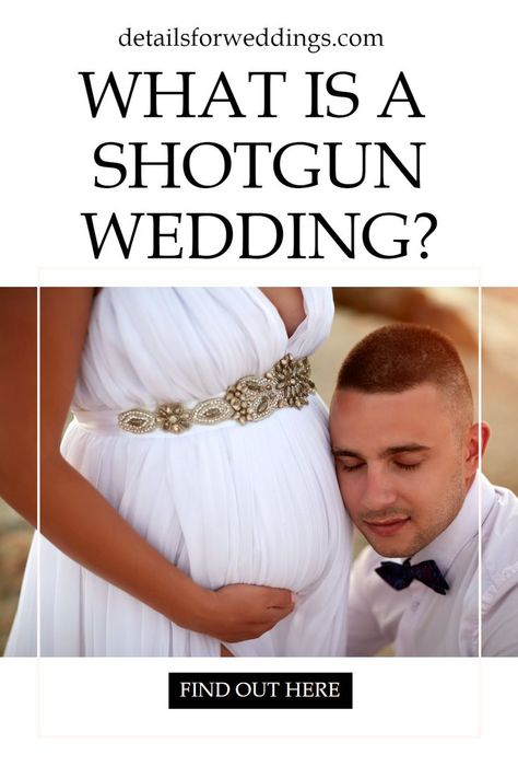 Shotgun Wedding is a concept that has been around for quite some time, and in this post, we will answer the most frequently asked questions. What Is A Shotgun Wedding? *Why Do They Call It A Shotgun Wedding? *What Happens At A Shotgun Wedding? *What Are The Reasons Behind Having A Shotgun Wedding Today? AND MORE.... Shotgun Wedding, Last Minute Wedding, A Concept, How To Memorize Things, Weddings, Celebrities