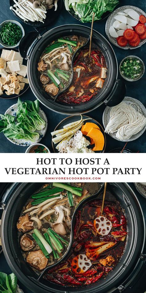 Hot Pot Vegan, Vegan Shabu Shabu, Vegetarian Hotpot Recipe, Hot Pot Vegetables, Veggie Hot Pot, Vegetarian Hot Pot Recipe, Vegan Hotpot, Vegetarian Hot Pot, Vegan Hot Pot