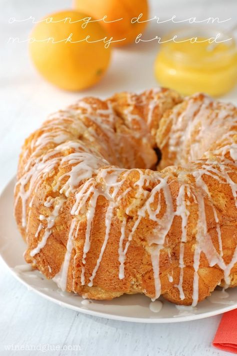 Orange Monkey Bread, Orange Monkey, Cranberry Orange Bread, Orange Dreamsicle, Orange Dream, Monkey Bread, Delicious Bread, Dessert Bread, Bundt Cake