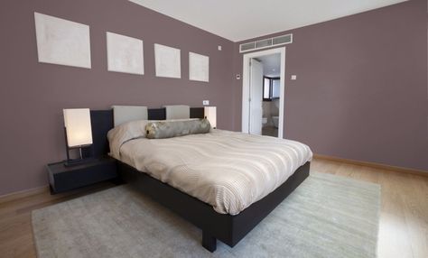 Sherwin Williams 6019 Poetry Plum - dark Lavendar bedroom walls Poetry Plum, Bathroom Paint Colors Sherwin Williams, Plum Bedroom, Paint Colors Sherwin Williams, Sherwin Williams Paint Gray, Plum Bedding, Dining Room Paint Colors, Blue Green Paints, Dining Room Paint