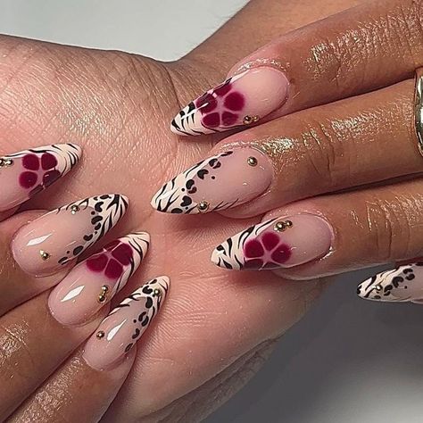 Discover our latest nail collection featuring short almond nails, zebra French tip designs, and white French tips adorned with delicate flowers. Perfect for adding a touch of flair to any look. #2408-34 LENGTH & SHAPE As Seen In the Picture: Long Almond 🎁 EACH SET OF NAIL INCLUDES: 10 HANDMADE press on nails of your size Adhesive tabs l Alcohol Pads l nail glue l file l buffer l cuticle stick 🍀 MATERIALS: Our handmade press-on nails using top-tier materials, guaranteeing durable and reliable results. You can reuse all of the nails multiple times if you take care of them. Follow the instructions provided with the nail set. ❤️ My nails will last for: 1- 2 days using adhesive tab (provided with the nail set) 2- 3 weeks using nail glue.   📏 SIZING: Each style is available in 4 sizes which s Almond Zebra Nails, Short Zebra Nails, Nails Zebra French, Nails Ideas Square, Zebra French Tip Nails, Zebra French Tip, Square Nails Designs, Nails Girly, White French Tips