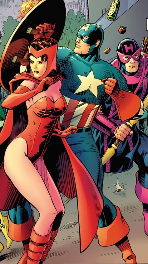 Scarlet Witch, Captain America and Hawkeye Scarlet America, Hawkeye, Scarlet Witch, Marvel Dc, Captain America, Scarlet, Avengers, Witch, Marvel