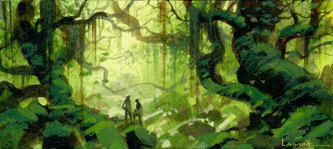 Paul Lasaine's "Fangorn Forest" sketch Ring Sketch, Fantasy Setting, Matte Painting, Animation Background, Art And Illustration, Environment Design, Environment Concept Art, Character Design References, Angkor