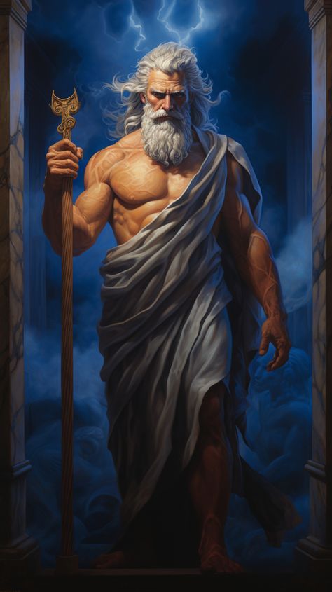 Must-See Midjourney Showcase curated by ThetaCursed, License: CC BY-NC 4.0 Zeus Artwork, Zeus Painting, Varaha Avatar, Fabian Penje, Painting Of A Man, Thunder God, Daughter Of Poseidon, Japanese Dragon Tattoos, Roman Gods