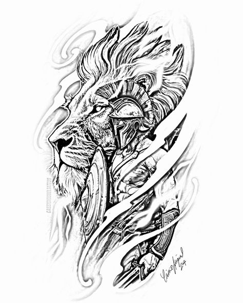 Upper Arm Tattoo Men Half Sleeves Design, Lion Forearm Tattoo For Men, Loin Tattoos, Half Sleeve Tattoos For Men Upper Arm, Shiv Tattoos, Lion Tattoo Stencil, Lion Sleeve Tattoo, Quarter Sleeve Tattoo For Men, Upper Arm Tattoo Men