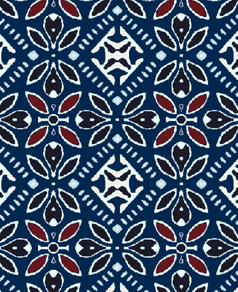 Ajrakh Prints Pattern, Elephant Pillow Pattern, Jewel Tones Palette, Ajrak Print, African Batik Fabric, Design Pattern Art, Ajrakh Prints, Pattern Design Inspiration, Textile Prints Design