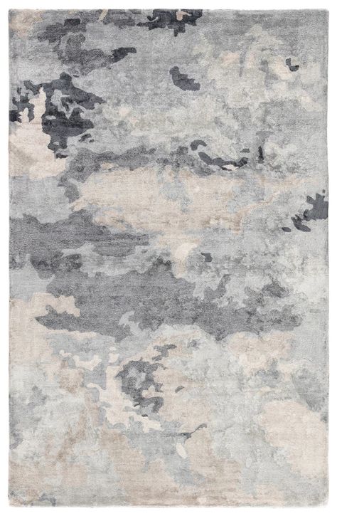 Glacier Handmade Abstract Gray/ Dark Blue Area Rug by Jaipur Living – BURKE DECOR Fluid Abstract, Dark Blue Rug, Unique Area Rugs, Carpet Texture, Grey Color Palette, Jaipur Living, Area Rug Design, Rug Direct, Plush Rug