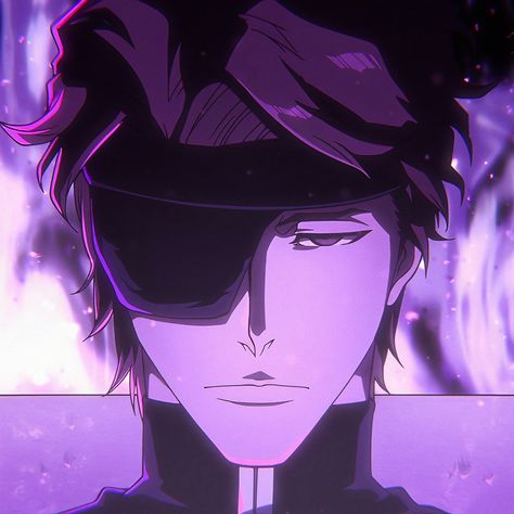 — aizen sosuke #bleach icon Bleach Aizen, Aizen Sosuke, Anime Character, Bleach, Purple, Anime, Hair, Black