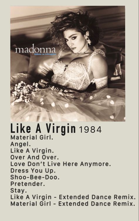 Madonna Album, Madonna Songs, In Gods Hands, Madonna Like A Virgin, Gods Hands, Album Covers Art, Madonna Albums, Madonna Vogue, Music Cards