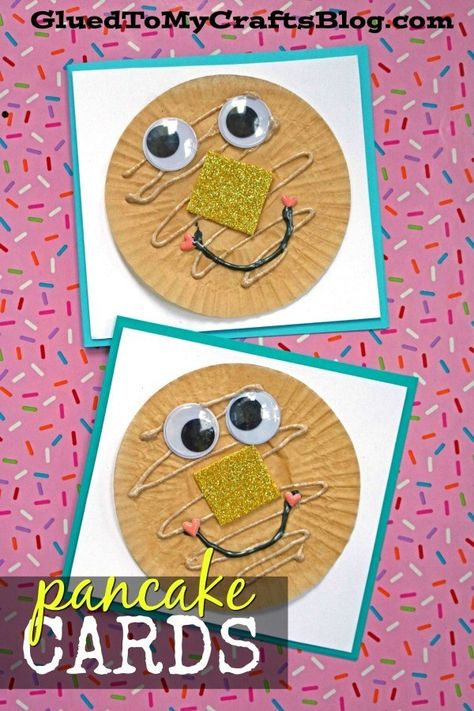 Pancake Day Crafts For Toddlers, Pancake Day Crafts, Kids Pancakes, Pancake Tuesday, Friend Cards, Eyfs Activities, Valentine's Day Crafts For Kids, Tasty Breakfast, Creative Christmas Gifts