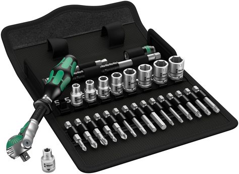 WERA 05004016001 Metric 1/4-inch Drive Zyklop 8100 SA6 Metal-Speed Multi-Function Ratchet and Socket Set (28 Pieces) Workshop Shelves, Wera Tools, Confined Space, Screwdriver Bits, Socket Wrenches, Red Bull Racing, Socket Set, Automotive Tools, Workshop Equipment