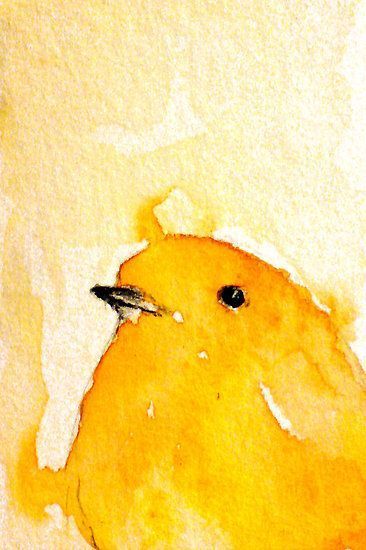 Color Board, Yellow Bird, Art Et Illustration, Watercolor Inspiration, Watercolor Paint, Watercolor Bird, Fantasy Illustration, Mellow Yellow, Pics Art