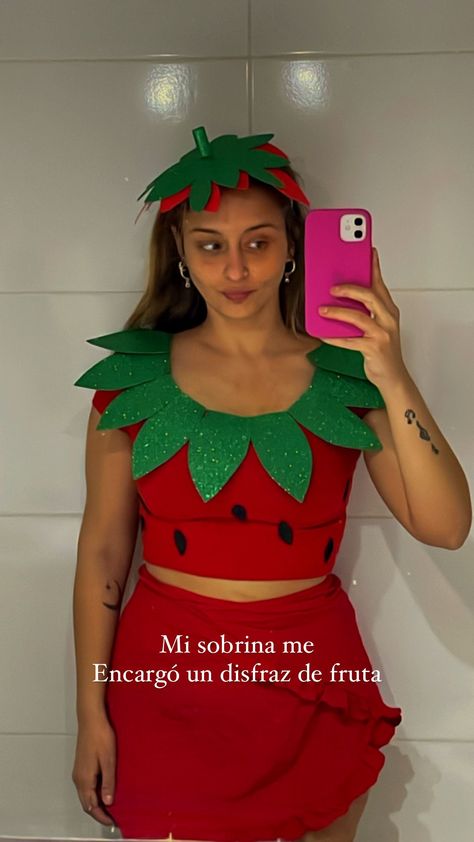 Fruit Halloween Costumes Diy, Fruit Costume Women, Fruits Costume, Diy Fruit Costume, Fruit Halloween Costumes, Strawberry Costume Diy, List Of Halloween Costumes, Witches And Warlocks, Best Costume Ever