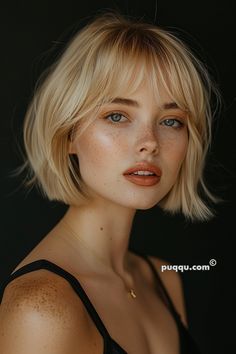 Short Blonde Fringe, Short Hairstyle Women With Fringe, Blonde French Bob With Fringe, Short Haircuts With Fringe, Short Bob With Wispy Bangs, Fringe Hairstyles Blonde, Short French Bob With Fringe, Bob With A Fringe, Short Hair Low Taper