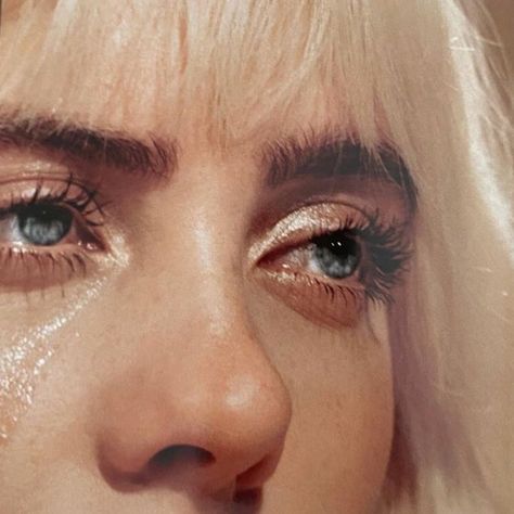 Billie Eilish Pfp, Billie Core, Eye Close Up, Happier Than Ever, Billie Eillish, Future Wife, Billie Eilish, Blue Eyes, Music Artists