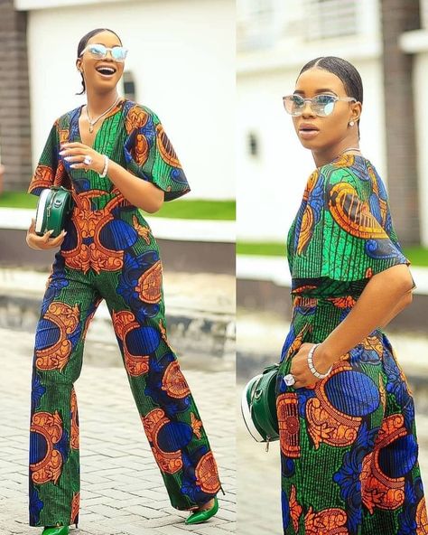 Aso Ebi Style, Ankara Jumpsuit, African Print Jumpsuit, Ankara Clothing, African Print Clothing, Afrikaanse Mode, Aso Ebi Styles, African Fashion Modern, African Fashion Women Clothing