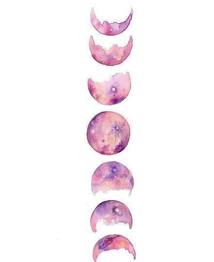 Tattoo Moon Phases, Tattoo Moon, Tattoos Infinity, Tattoo Watercolor, Tattoo Zeichnungen, Tattoos Skull, Phases Of The Moon, Arte Inspo, Skull Tattoos