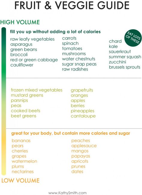 If you want more food, opt for more high-volume foods first. This will allow you to satisfy that urge to chew without overindulging in calories. Aim to have two servings of vegetables at every meal, but don’t be afraid to load up on high-volume veggies. It is hard to overeat in this category because you will fill up fast! Advocare Meals, Green Beans Mushrooms, Calorie Dense Foods, Feeling Groovy, Apple Unit, Sugar Recipes, Fruit And Veggie, Healthy Facts, Green Beans And Tomatoes