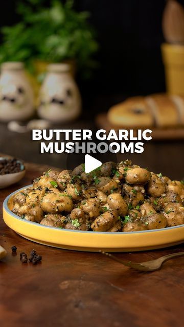 Veg Mushroom Recipes, Mushroom Healthy Recipes, Butter Mushroom Recipes, Mashrums Recipe, Mushroom Starter Recipes, Pepper Mushroom Recipe, Quick Mushroom Recipes, Mushroom Starters, Veg Starter Recipes