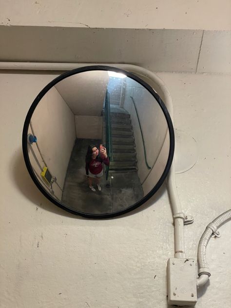 Parking Garage Mirror, Car Photoshoot Parking Garage, Garage Photos, Pictures In Parking Garage, Instagram Parking Garage Pics, Garage Photoshoot, Picture Inspo Parking Garage, Aesthetic Insta Pic Inspo Parking Garage, Concave Mirrors