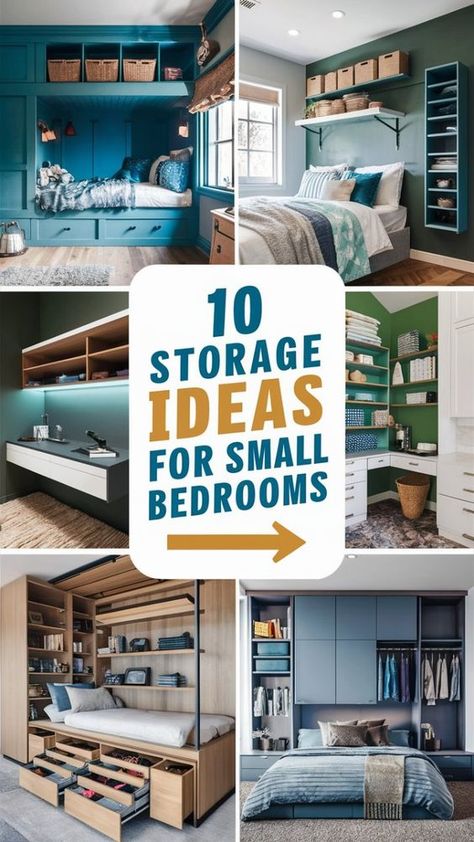 Discover practical storage ideas for small bedrooms that maximize space. Organize efficiently with creative solutions like under-bed storage, wall-mounted shelves, and compact wardrobes. Perfect for optimizing small bedroom layouts. Explore now! Small Bedroom Wall Storage Solutions, Small Bedroom Wardrobe Ideas Layout, Wardrobe Under Bed, Small Wardrobe Organisation, Small Wardrobe Storage Ideas, Storage Ideas For Small Bedrooms, Small Room Storage, Bedroom Shelving, Small Bedroom Wardrobe