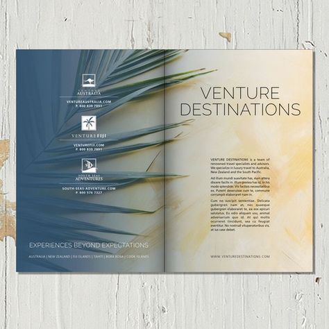 Luxury Booklet Layout Design, Luxury Hotel Brochure, Beach Brochure, Luxury Brochure Design Layout, Luxurious Graphic Design, Hotel Brochure Design, Luxury Magazine Design, Luxury Brochure Design, Elegant Brochures