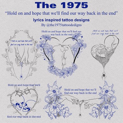 The1975 Tattoo, 1975 Tattoo Ideas, In The End Lyrics, 1975 Tattoos, The 1975 Tattoo, 1975 Tattoo, Tattoo Kiss, Tatts Ideas, Tattoo Flash Art