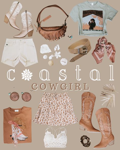 Coastal Cowgirl Outfit, Beach Cowgirl, Country Concert Outfits, Nashville Outfit, Coastal Country, Cowgirl Outfit, Summer Straw Hat, Country Concert Outfit, Country Concerts