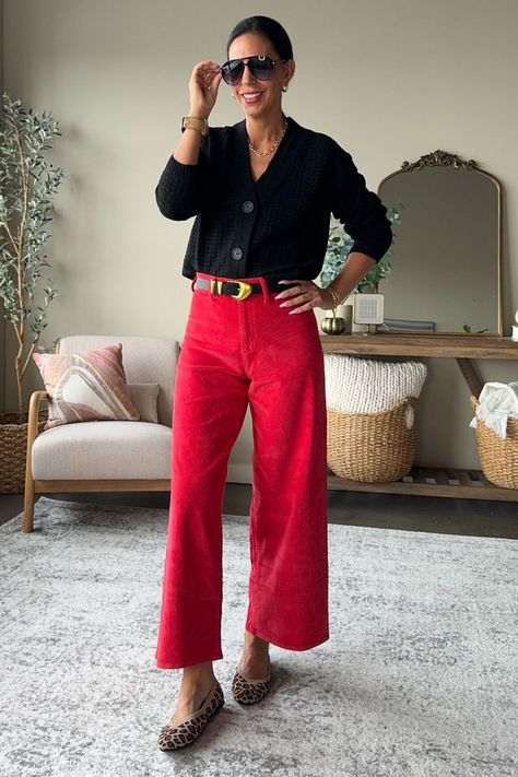 My absolute favorite wide leg ankle red cords from Target. Super soft. Size up one size. Wearing a 4 Tops are a small #LTKFallSale

#LTKU#LTKSaleAlert#LTKFindsUnder50
https://liketk.it/4TdnP Wide Leg Red Pants Outfit, Red Courdory Pants Outfits, Red Slacks Outfit, Red Corduroy Pants Outfit, Red Wide Leg Pants Outfit, Red Wide Leg Trousers, Red Pants Outfit, Slacks Outfit, Dramatic Gamine