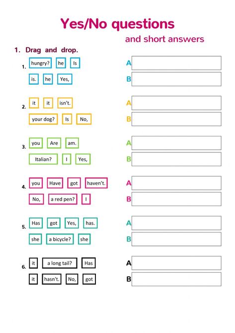 Ejercicio de Yes-No questions - to be and to have got Can Questions Worksheet, Yes No Questions Worksheet, Have Got Worksheet, To Be Worksheet, English Liveworksheet, Verb To Have, Classroom Objects, Yes No Questions, English Grammar For Kids