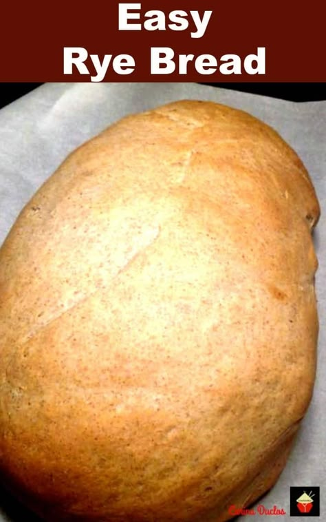 Quick Rye Bread Recipe, Rye Bread Recipe Easy, Rye Bread Machine Recipes, Crusty Rye Bread Recipe, Soft Rye Bread Recipe, Deli Rye Bread Recipe, Artisan Rye Bread Recipe, Easy Rye Bread, Marble Rye Bread Recipe