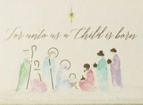 Christian Christmas Cards Handmade, Xmas Card Craft, Watercolor Nativity, Watercolor Christmas Cards Diy, Christian Christmas Cards, Craft Christmas, Beautiful Christmas Cards, Christmas Card Art, Christian Cards