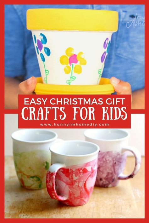 Diy Christmas Gifts For Parents, Recycled Christmas Gifts, Easy Christmas Gift Ideas, Simple Christmas Crafts, Christmas Diy Gifts, Gifts Kids Can Make, Gift Ideas Kids, Christmas Crafts Diy Gifts, Christmas Simple