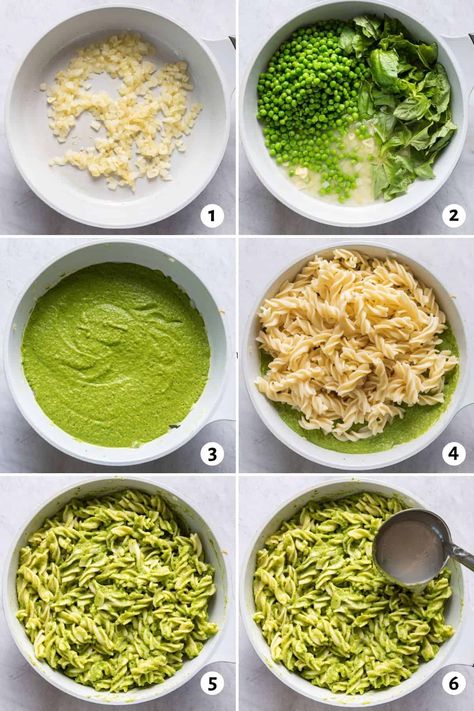 Pasta with Peas {Spring Vegetarian Recipe} | FeelGoodFoodie Can Pea Recipes, Peas In Pasta, Peas Pesto Pasta, Peas And Cheese Pasta, Spring Pea Pesto, Vegan Recipes With Peas, Spinach Pea Pasta, Pea And Pesto Pasta, Broccoli Pea Pasta