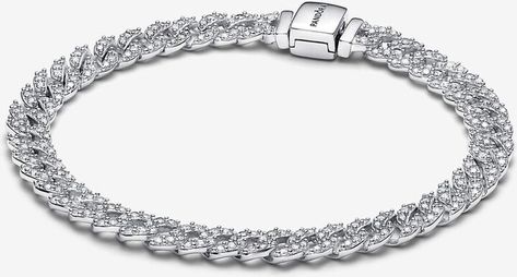 Pandora Timeless Pavé Cuban Chain Bracelet Cuban Chain Bracelet, Cuban Chain, Chain Bracelet, Bracelet, Chain