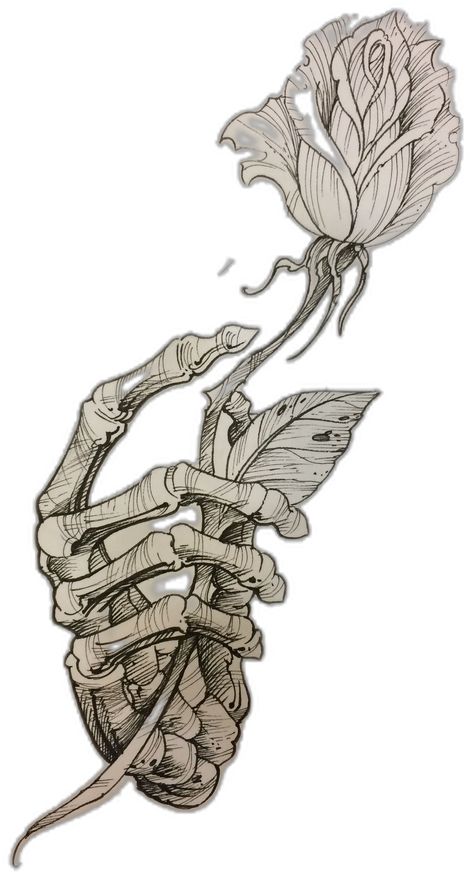 Rose and skeletal hand Skeleton Hand Reference, Skeletal Hand, Chest Tattoo Ideas, Chest Hair, Flash Tattoos, Hand Reference, Skeleton Hand, Black Ink Tattoos, Ap Art