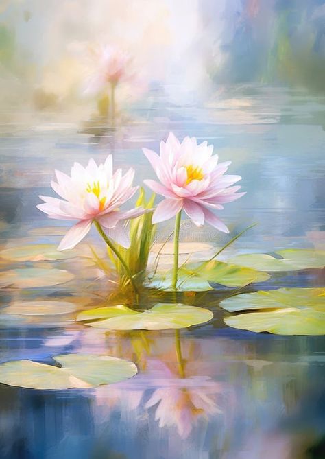 Water beauty lily nature green lotus plant blossom summer pink leaf flower royalty free stock image Pond Drawing Simple, Lily Pond Drawing, Water Lilies Drawing, Waterlily Drawing, Water Lily Illustration, Lily Pond Painting, Water Lily Drawing, The Water Lily Pond, Lotus Illustration