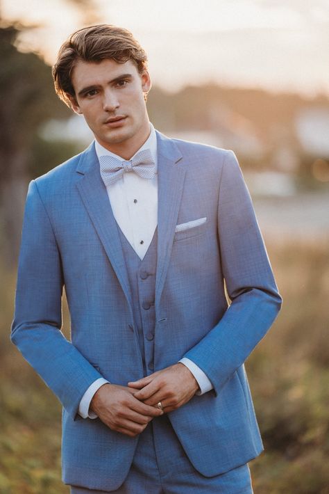 Engagement Suits, Blue Groomsmen Suits, Tux Wedding, Allure Men, Blue Groomsmen, Blue Tux, Groom Tux, Mens Wedding Attire, Groomsmen Wedding