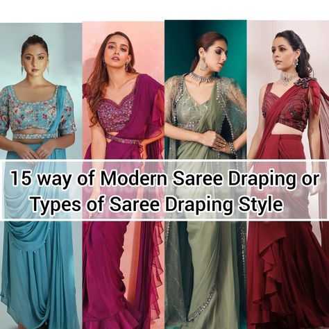 #sareedrapingstyle #womensfashion #designersaree #latest #trending #fashiontrends #likeforlikes #bestvideo #fashion #fashionicon #newvideo #sareefashion #drapingstyle #stylish #sareecollection #trendingfashionvideo##musicvideo Saree Latest Trend, Trending Saree Draping Styles, Types Of Sarees Names, Different Types Of Saree Draping, Types Of Saree Draping, Modern Saree Draping, Types Of Saree, Trending Saree, Draping Styles