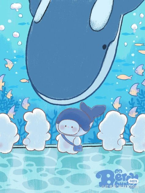 Seal Kawaii, Kawaii Fish, Kawaii Cutecore, Njoy Obs, Phone Ideas, Cute Pastel Wallpaper, Fish Drawings, Cute Emoji Wallpaper, Cute Animals Images