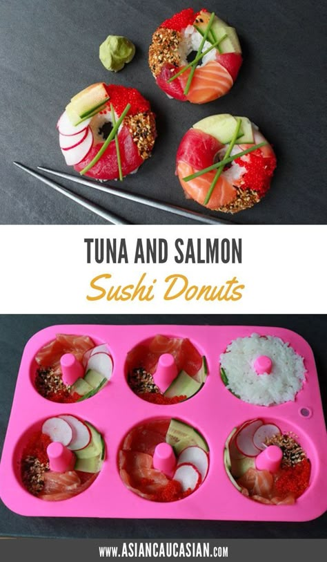 Resep Sushi, Traditional Sushi, Sushi Ingredients, Sushi Recipes Homemade, Sushi Cake, Easy Sushi, Decorações Com Comidas, Salmon Sushi, Homemade Sushi