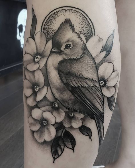 Tufted Titmouse Tattoo, Titmouse Drawing, Titmouse Tattoo, Tufted Titmouse, Saved Tattoo, Self Love Tattoo, Pokemon Tattoo, Sleeve Tattoo, Tattoo Inspo