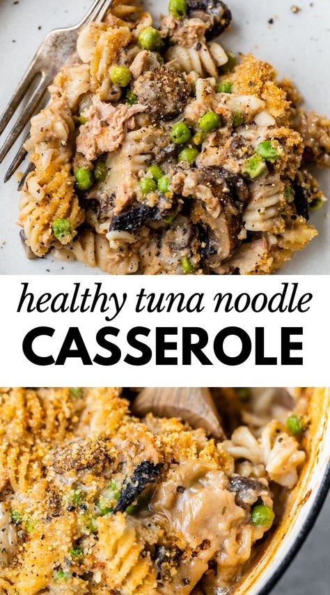 High Protein Tuna Noodle Casserole, Low Calorie Tuna Casserole, Whole 30 Tuna Casserole, Spaghetti Squash Tuna Casserole, Tuna Noodle Casserole Dairy Free, Healthy Tuna Pasta Bake, High Protein Tuna Casserole, Tuna Fish Casserole, Tuna Casserole Healthy