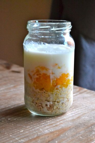 Overnight Oatmeal, Mason Jar Meals, Peaches And Cream, What's For Breakfast, Overnight Oats Recipe, Meals In A Jar, Peaches Cream, Oats Recipes, Peaches N Cream