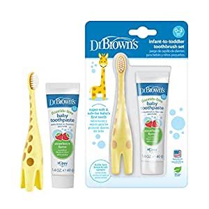 Baby Toothpaste, Dr Brown, Baby Toothbrush, Dr Browns, Pasta Dental, Strawberry Baby, Brown Babies, First Tooth, E 40